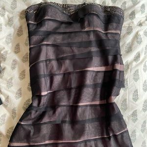 Adrianna Papell strapless tulle layered dress